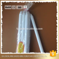 long lasting straight paraffin wax white candle